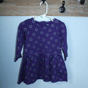 George Size 18-24M Purple Dress Glitter Stars
